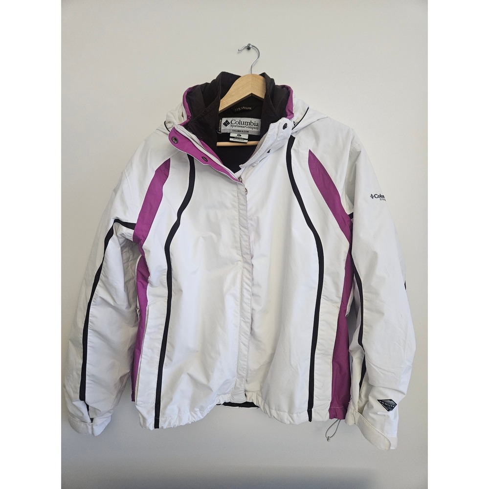 Columbia Titanium Omni-Tech 3-in-1 Interchange Jacket Women XL Omni-Tech Set W/L